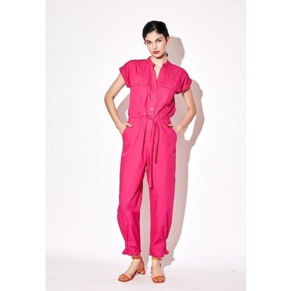 NWT Hot Pink Jumpsuit MED girl garage, Party, Girls Night Wed Guest